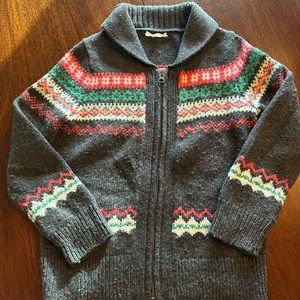 Boys Jcrew crew cuts zip front sweater